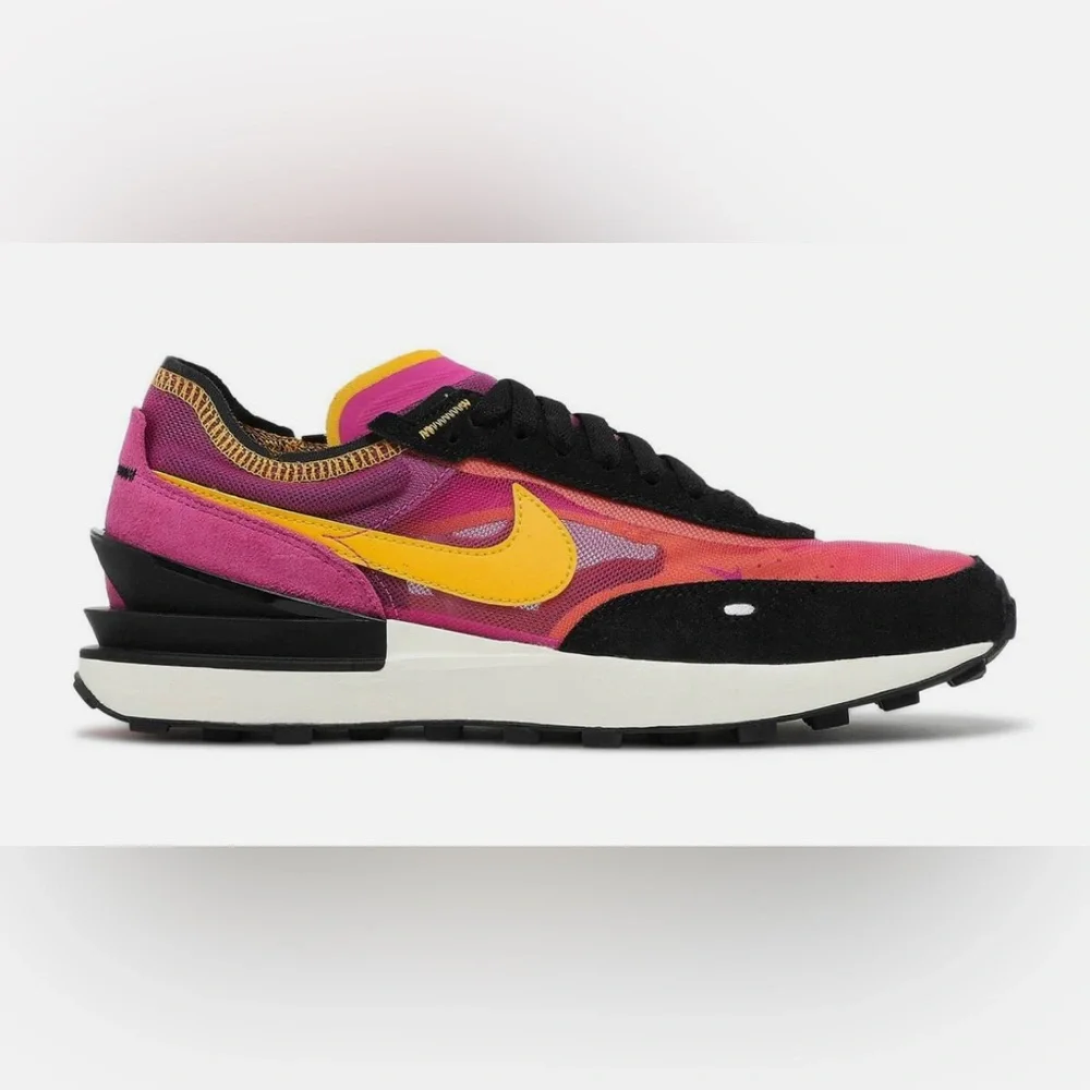 NEW🔥Nike Waffle One Active Fuchsia Pink Purple Black Gold DA7995-600